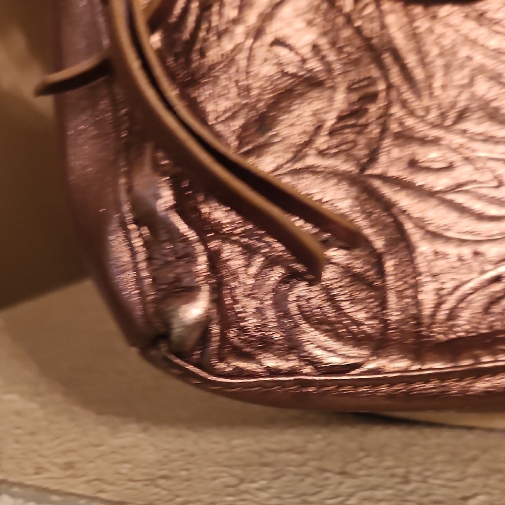 The Sak Metallic Brown Floral Crossbody Bag - Picture 5 of 17